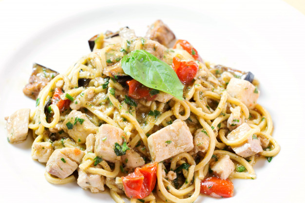 Seared Swordfish with Tomatoes